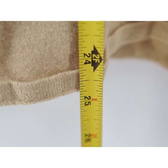 The North Face Wool Blend Full Zip Long-Sleeve Sweater Large Beige - Picture 8 of 9